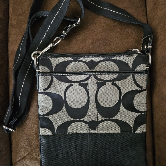 Coach Black and Gray Crossbody Bag - Picture 2 of 5